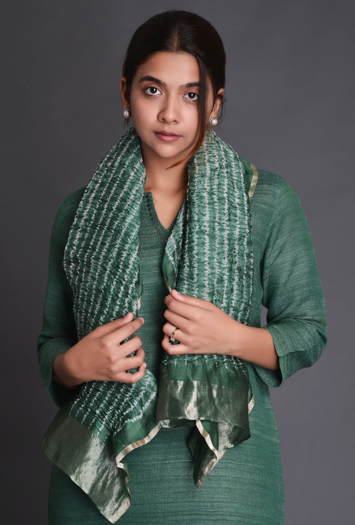Chanderi Shibori Stole