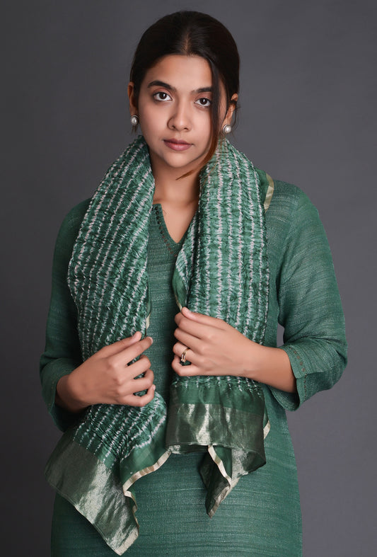 Chanderi Shibori Stole