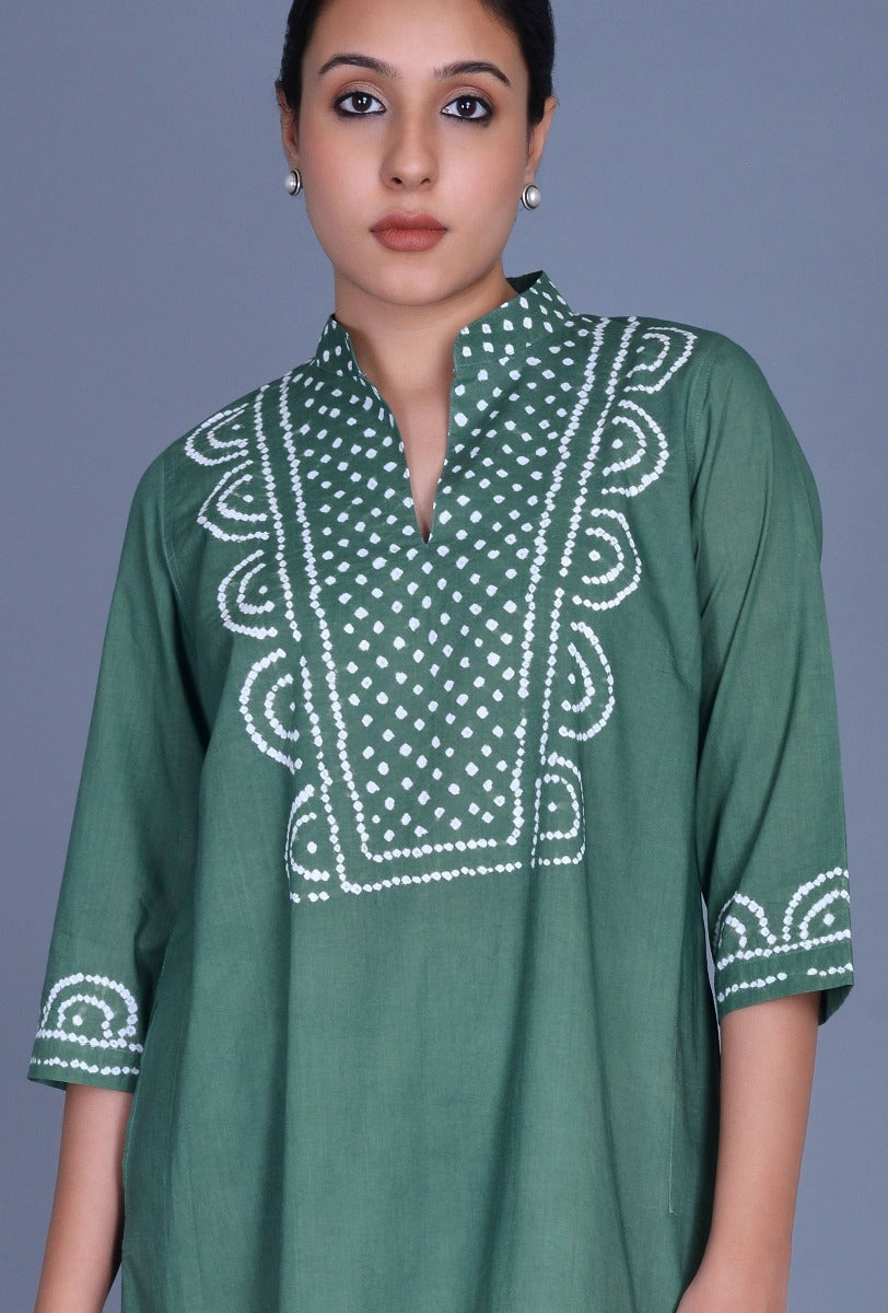 Cotton Bandhani Dress