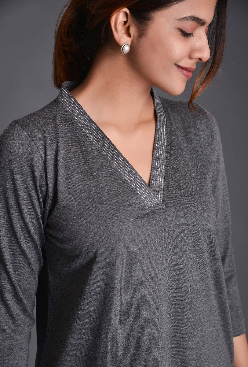 Knit Machine Line Kurti