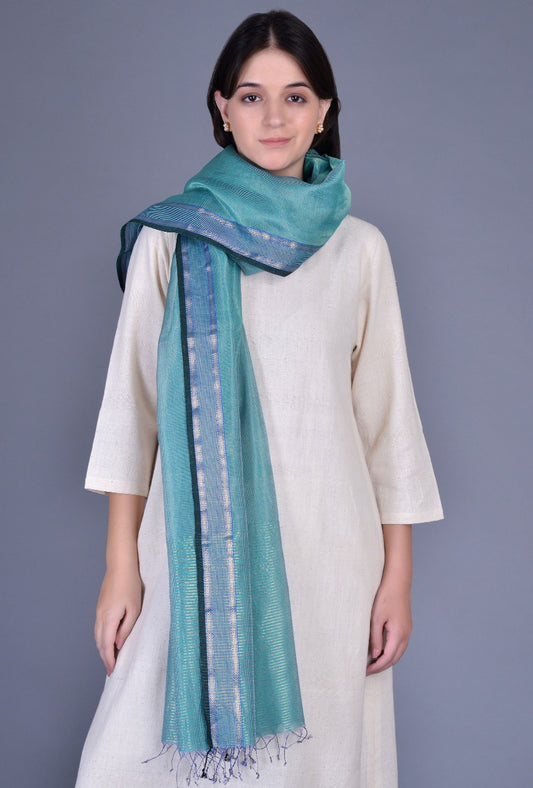 Peacock Maheshwari Dupatta