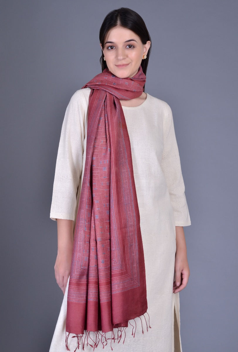 Tussar Silk Print Dupatta