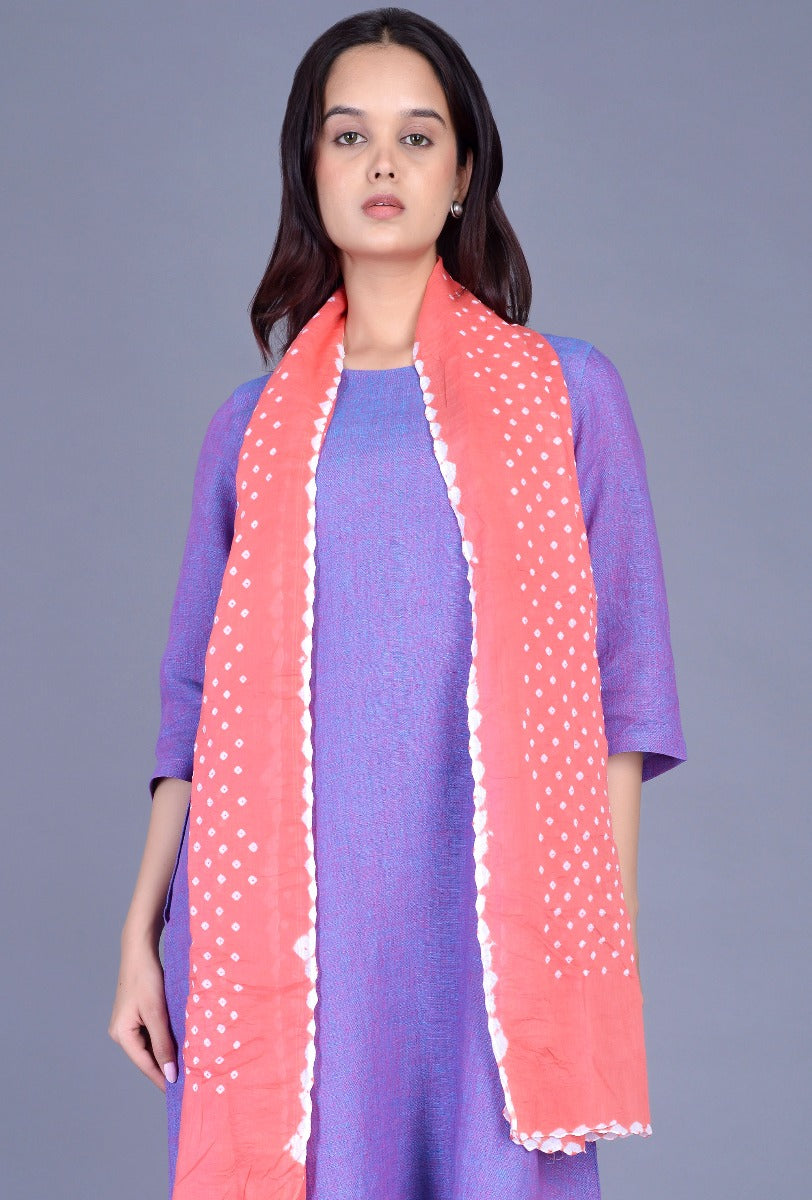 Cotton Bandhani Stole