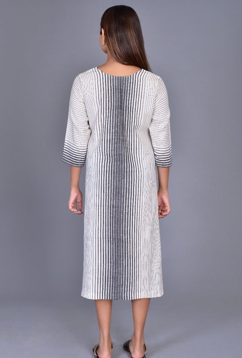 Off White Kala cotton Striped Dress