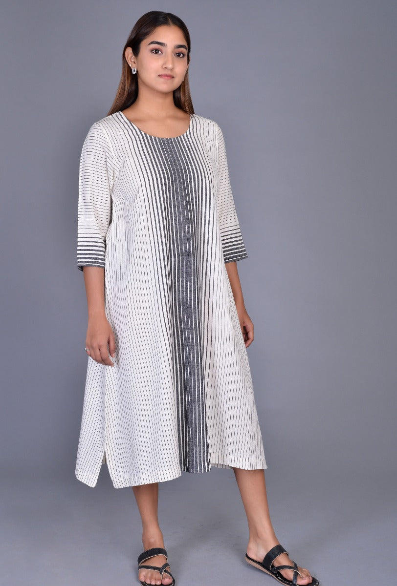 Off White Kala cotton Striped Dress