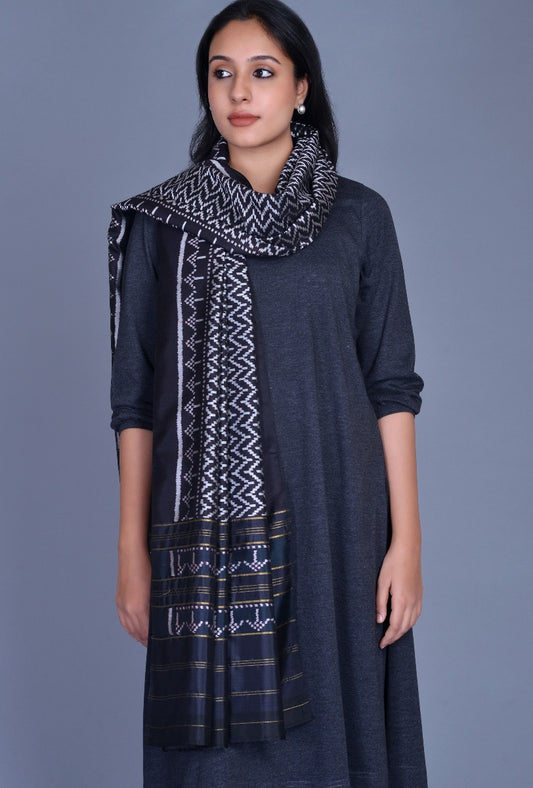 Black Silk Patola Dupatta