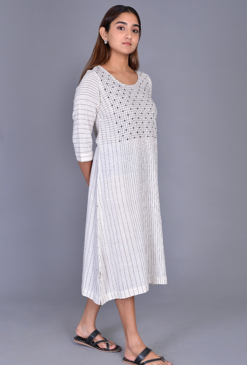 Off White Kala cotton Dress