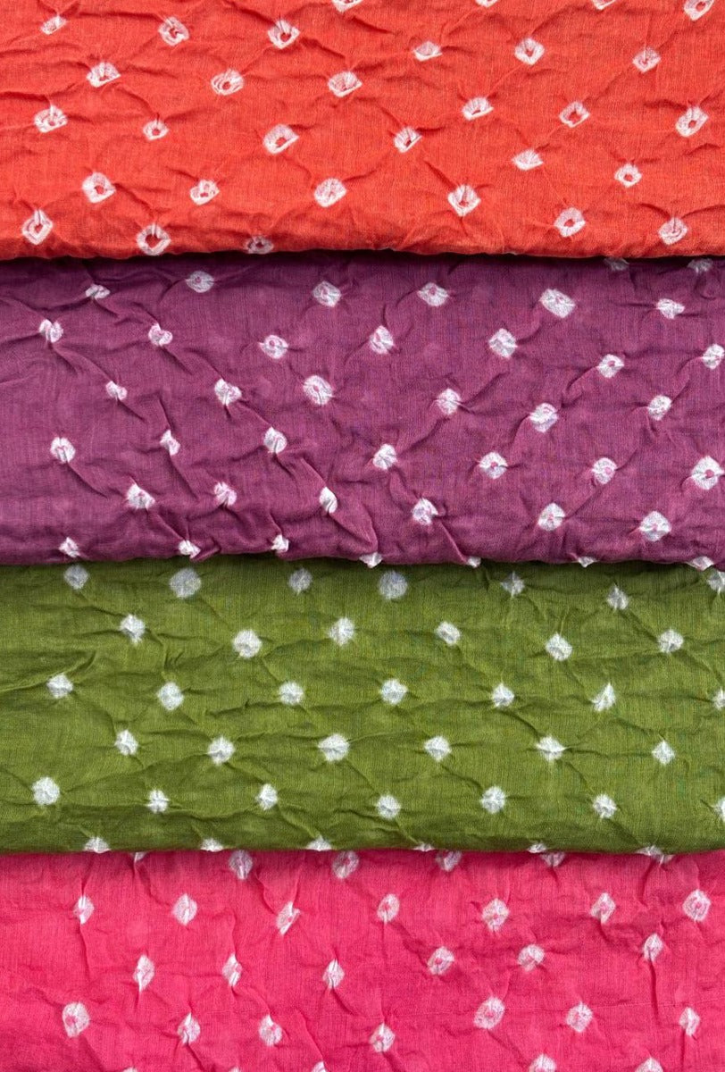 Cotton Bandhani Stole