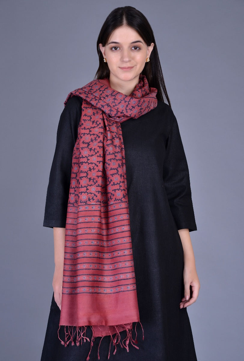 Printed Tussar Dupatta