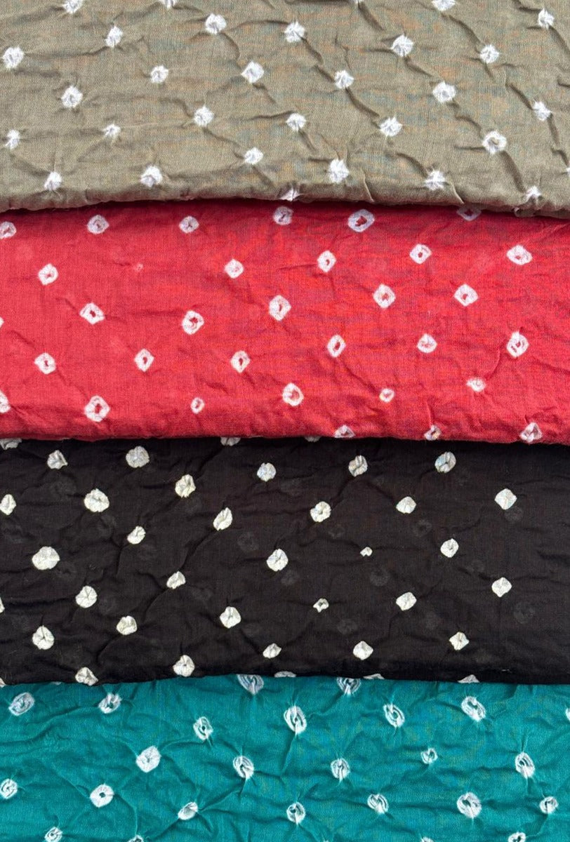 Cotton Bandhani Stole