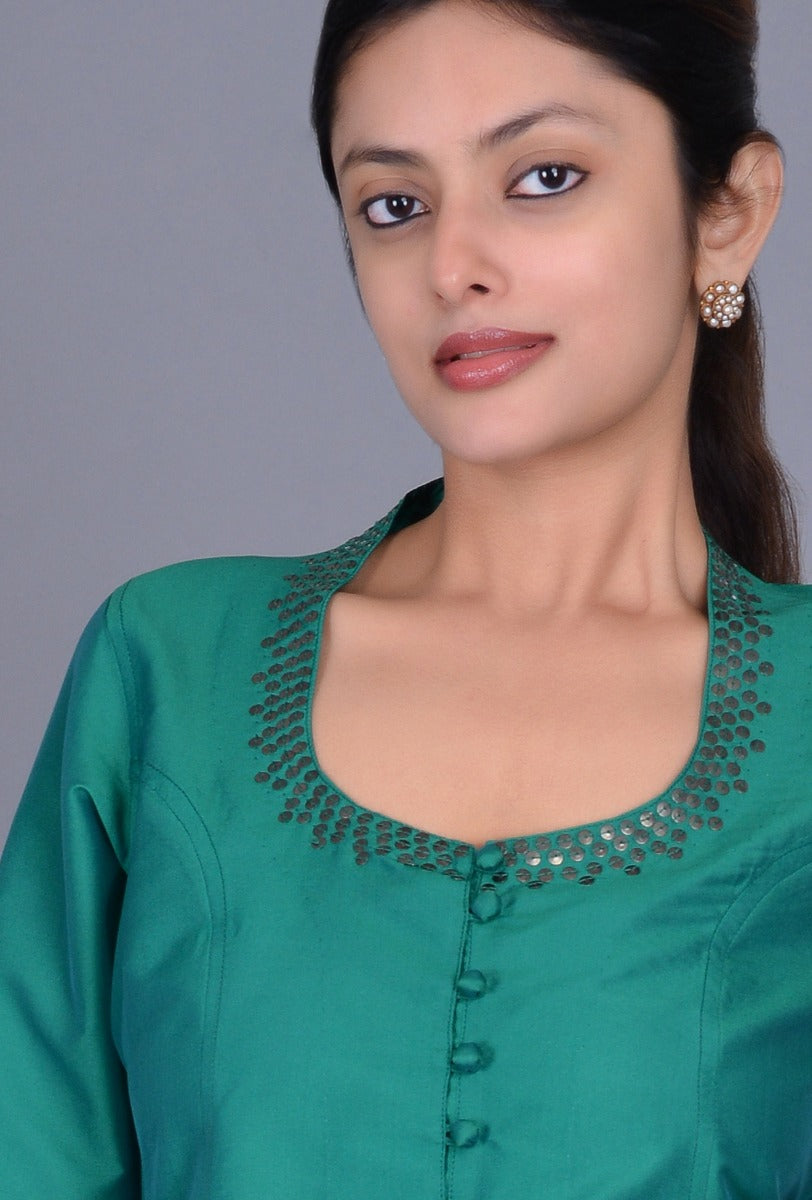 Silk Blouse with Sequins