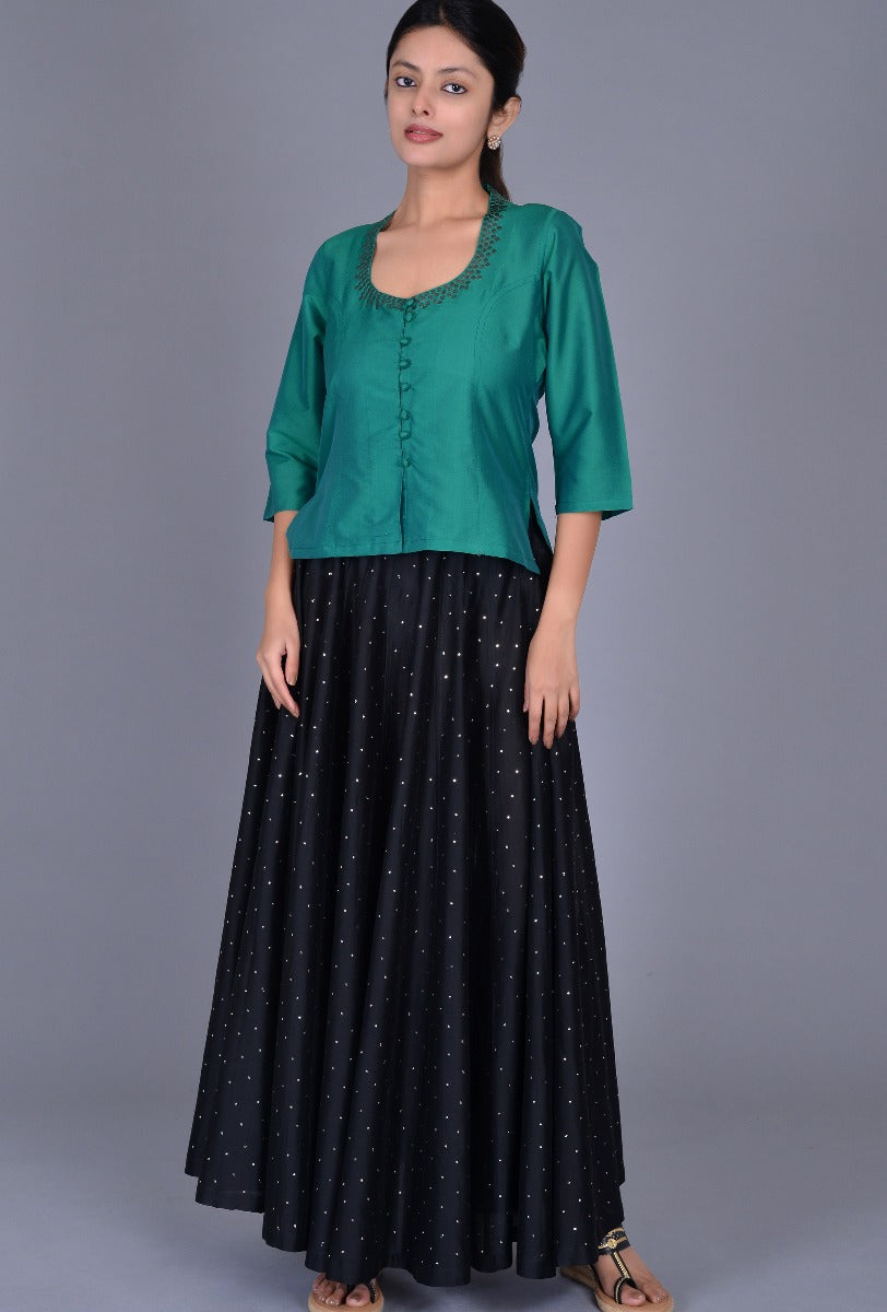 Chanderi Silk Skirt