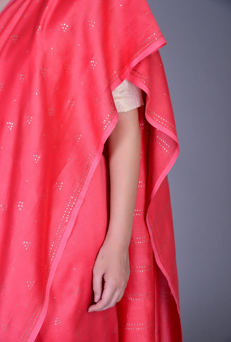 Pink Chanderi Saree