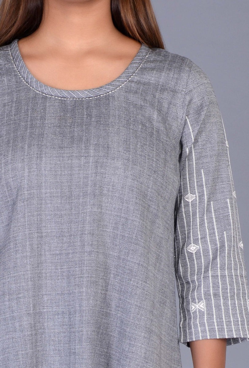 Grey Kala cotton Dress