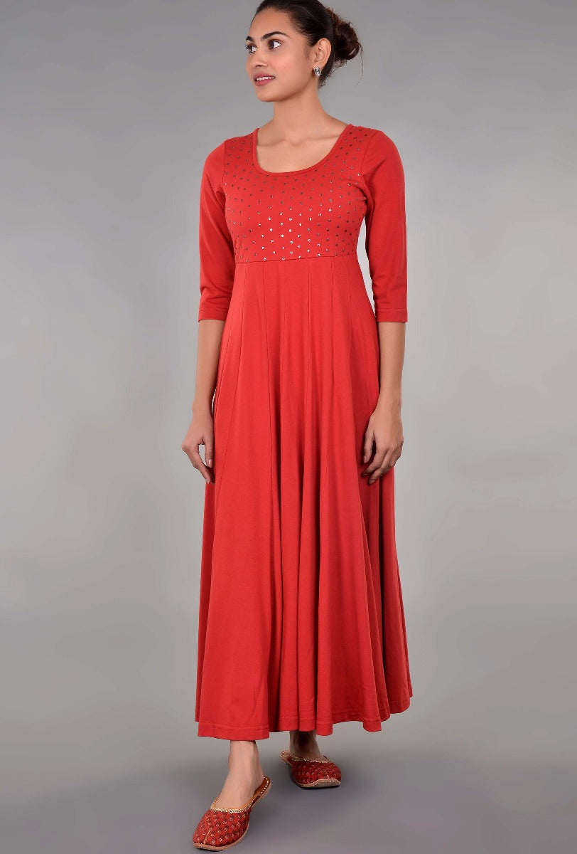 Knit Angrakha with Tikki