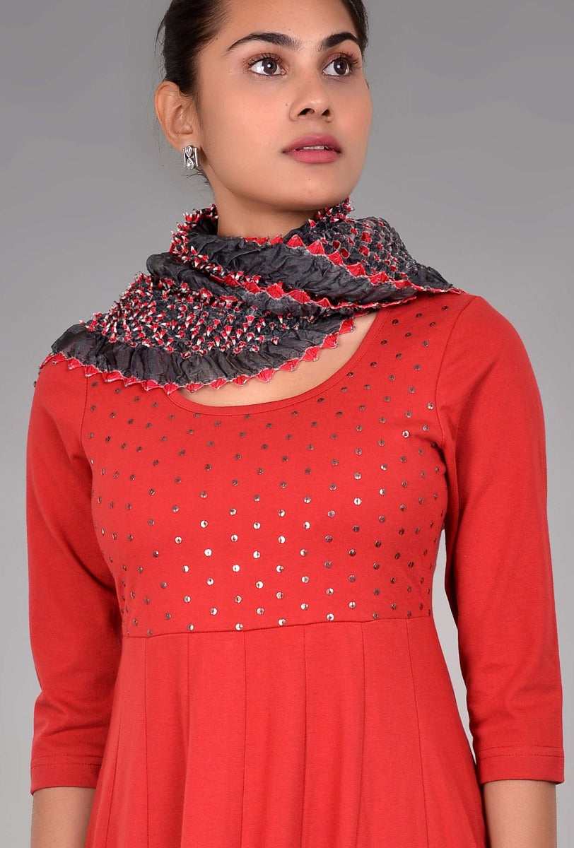 Knit Angrakha with Tikki