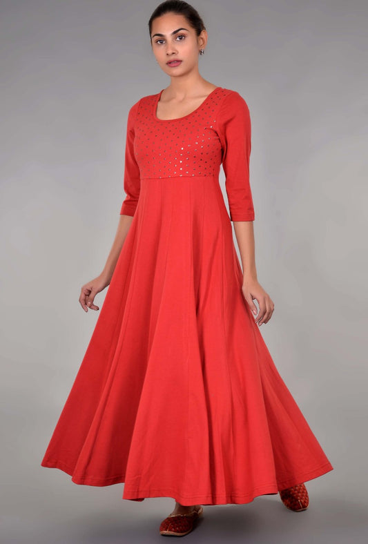 Knit Angrakha with Tikki