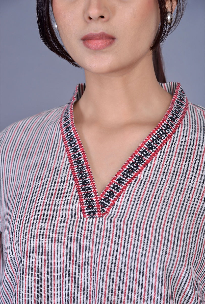 V Neck Bhujodi Dress