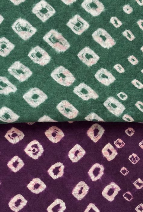 Chanderi Silk Boriya Button Bandhani Ensemble