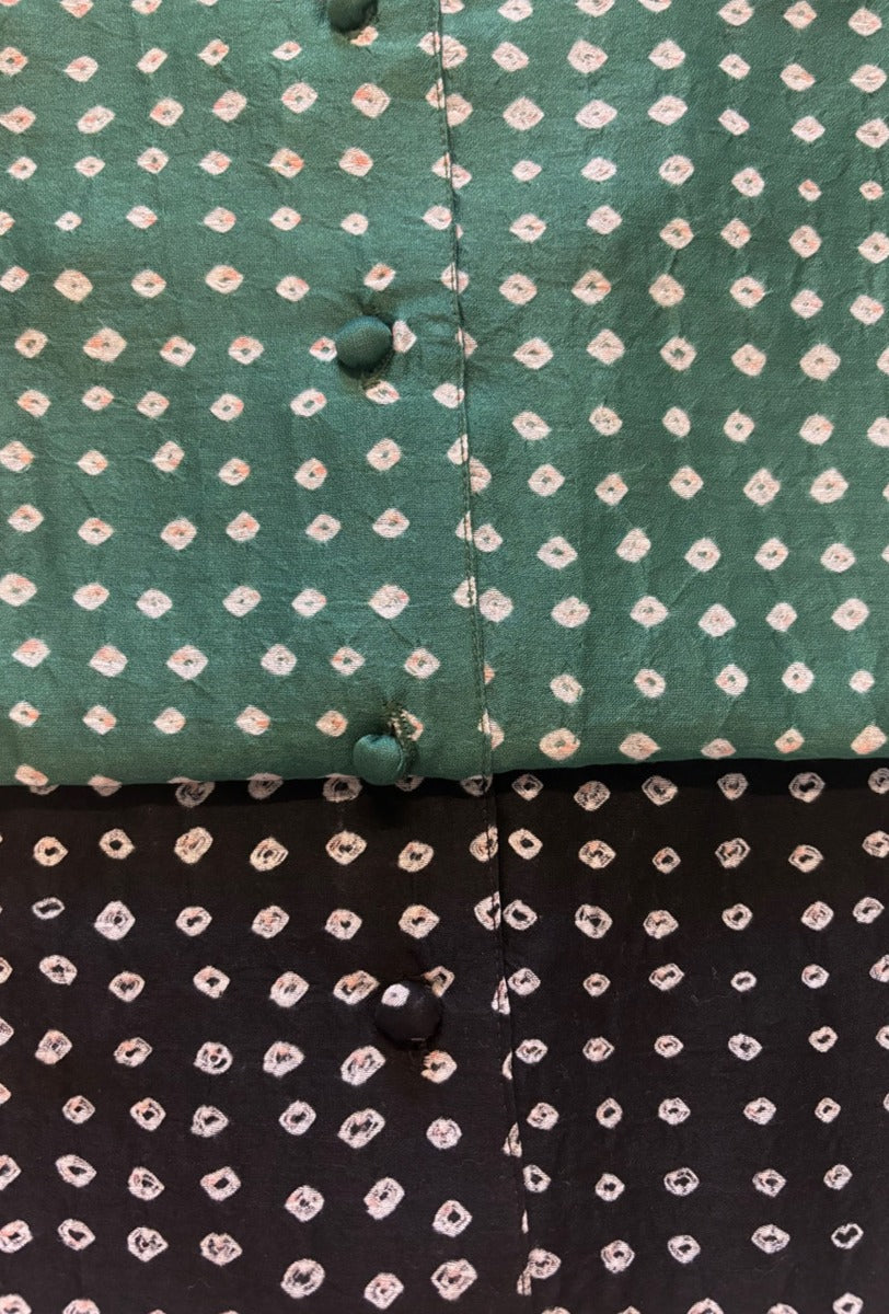 Chanderi Bandhani Shirt