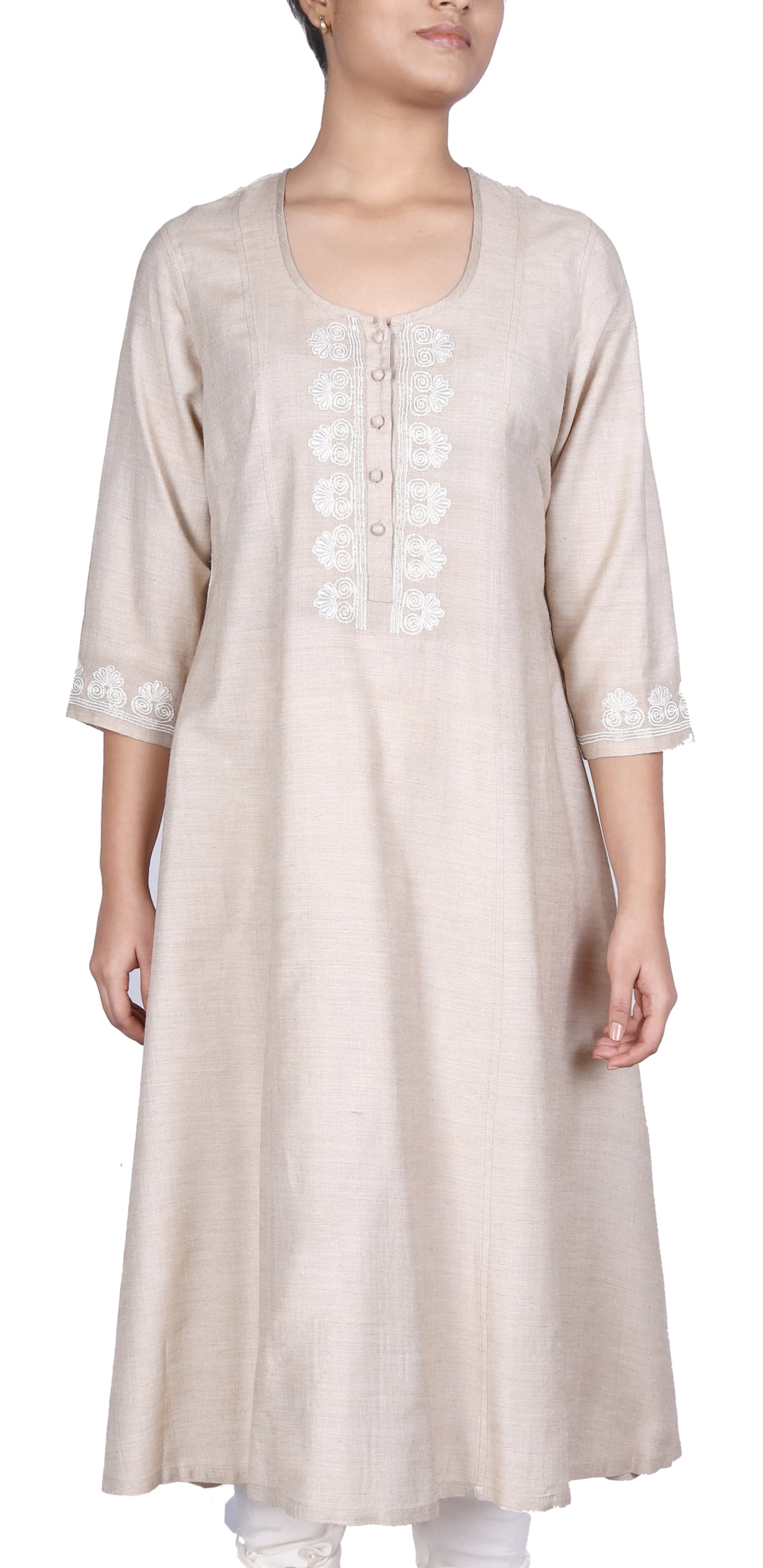 Embroidered Flare Kurta Set