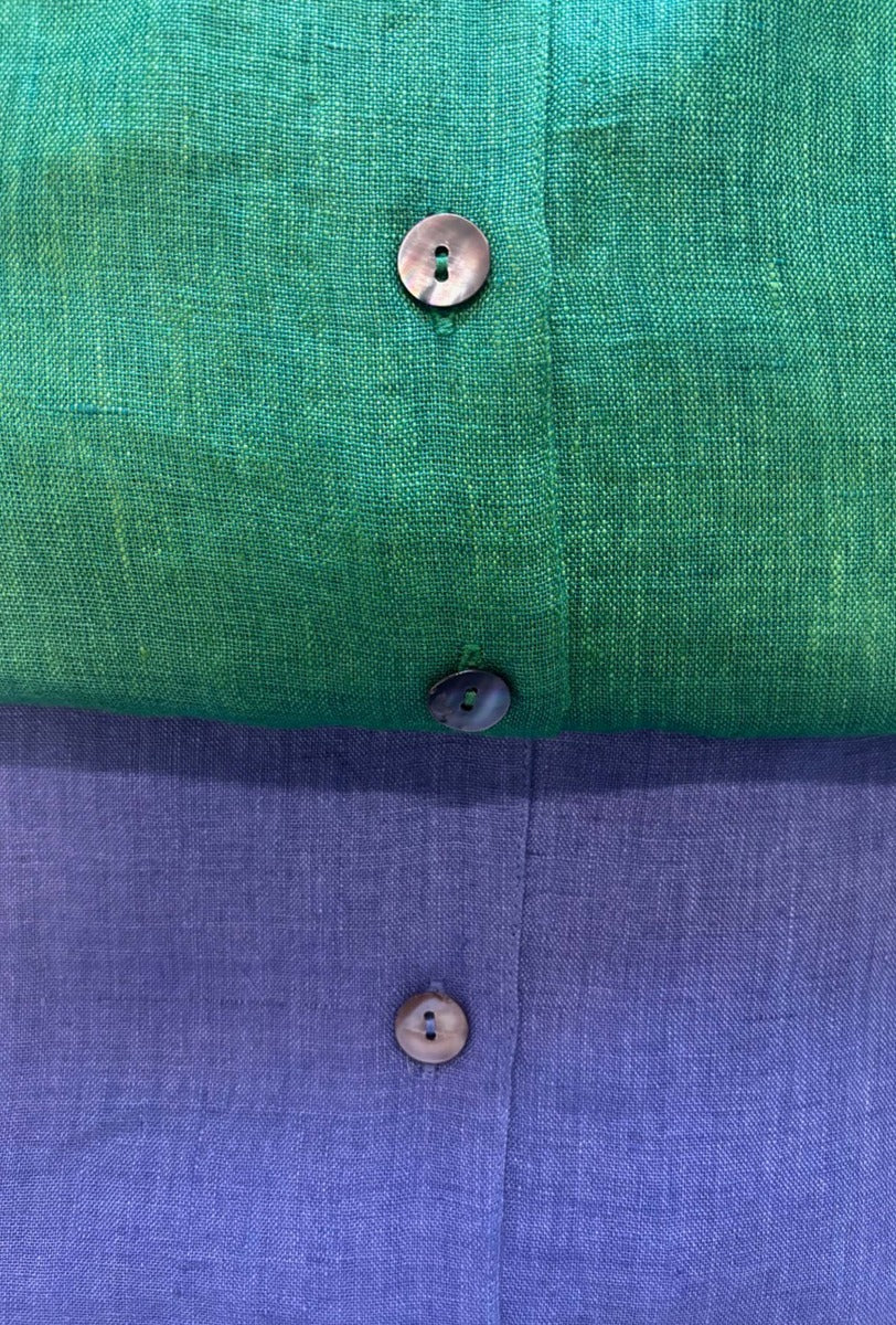 V Neck Linen Ensemble