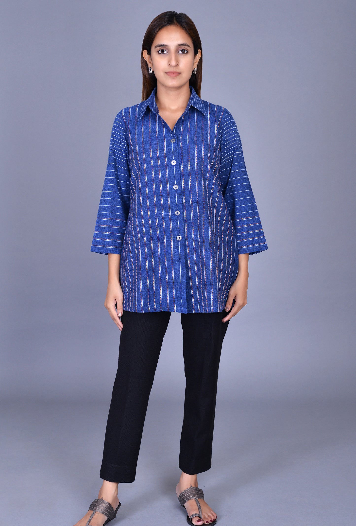 Blue cotton Shirt