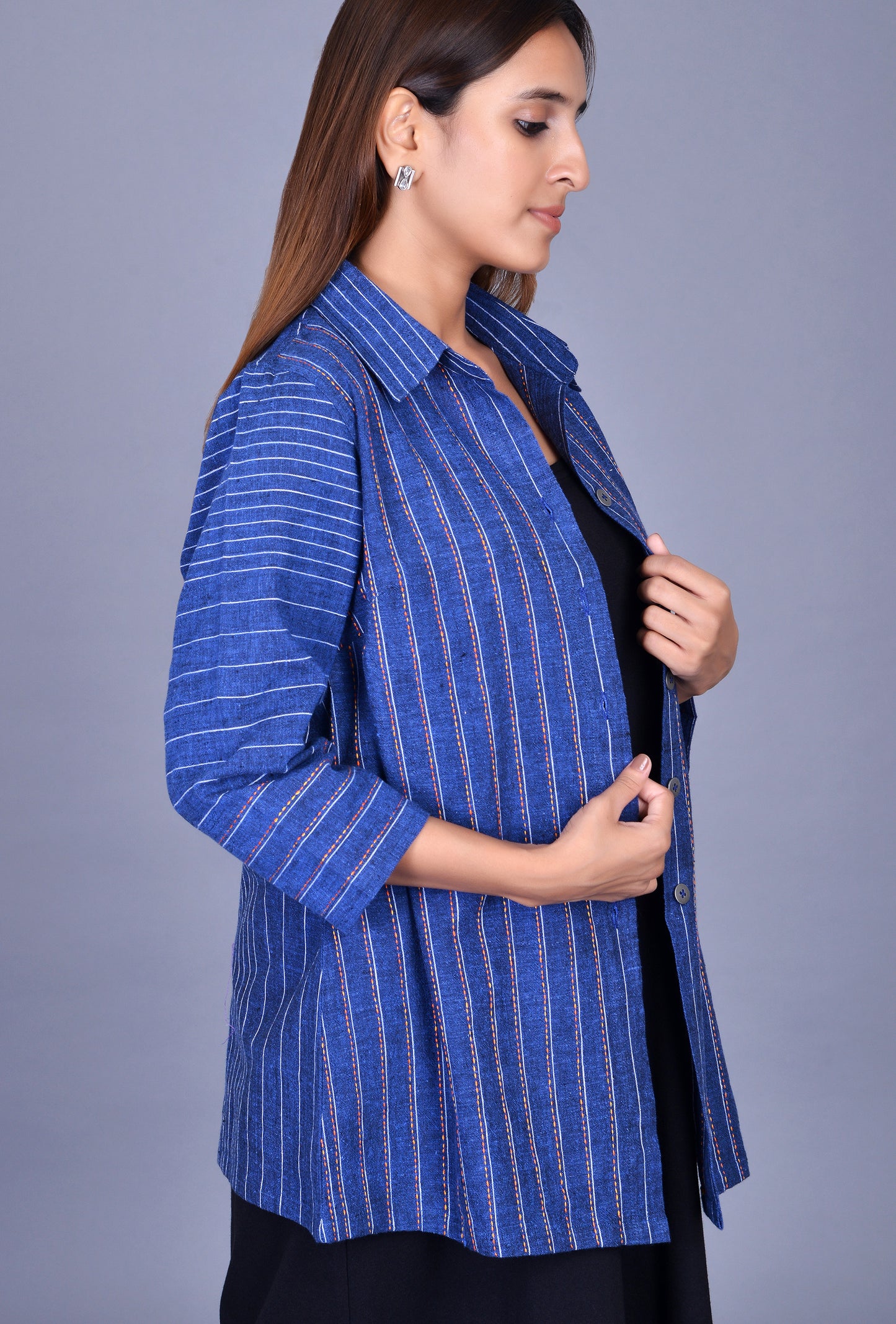 Blue cotton Shirt