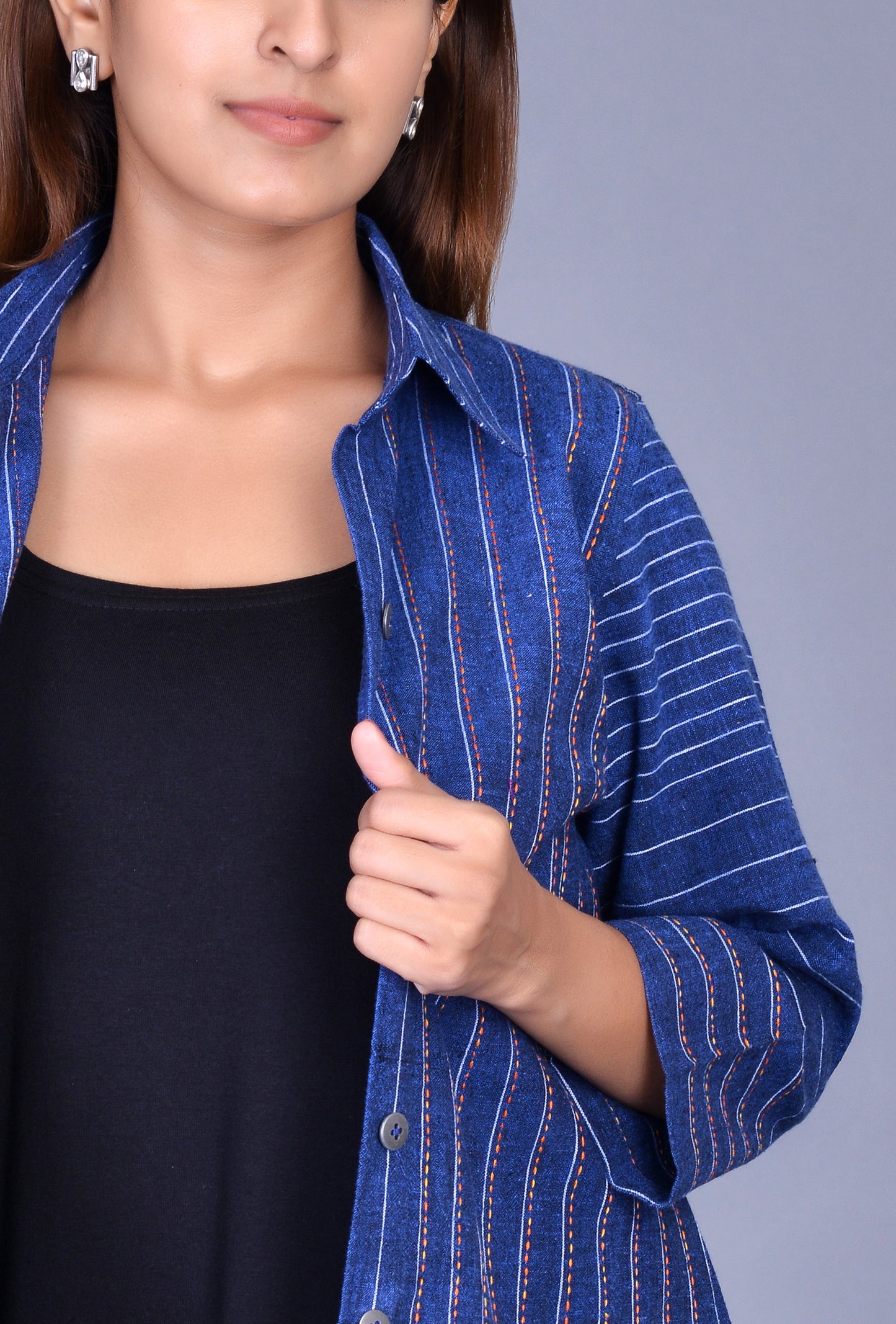 Blue cotton Shirt