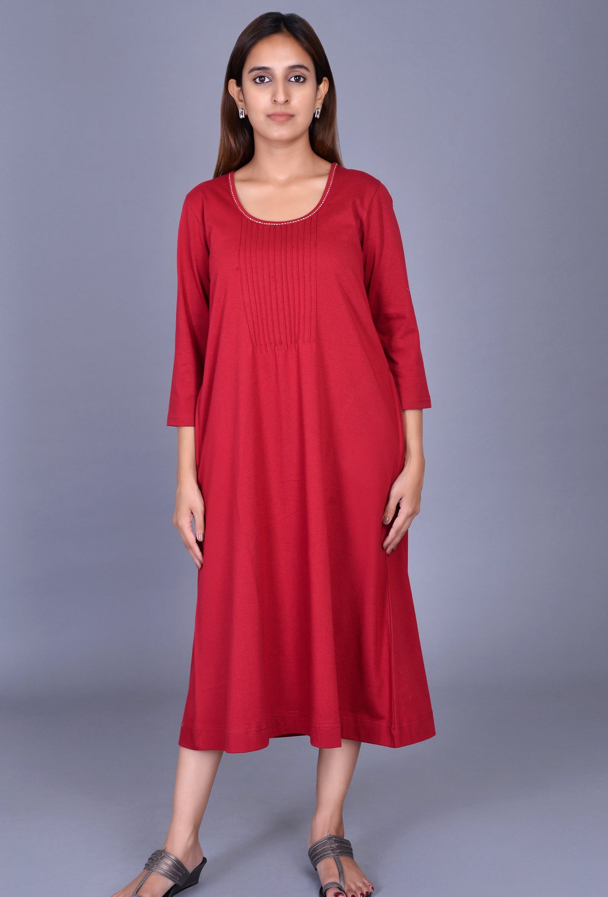 Knit Pintuck Dress