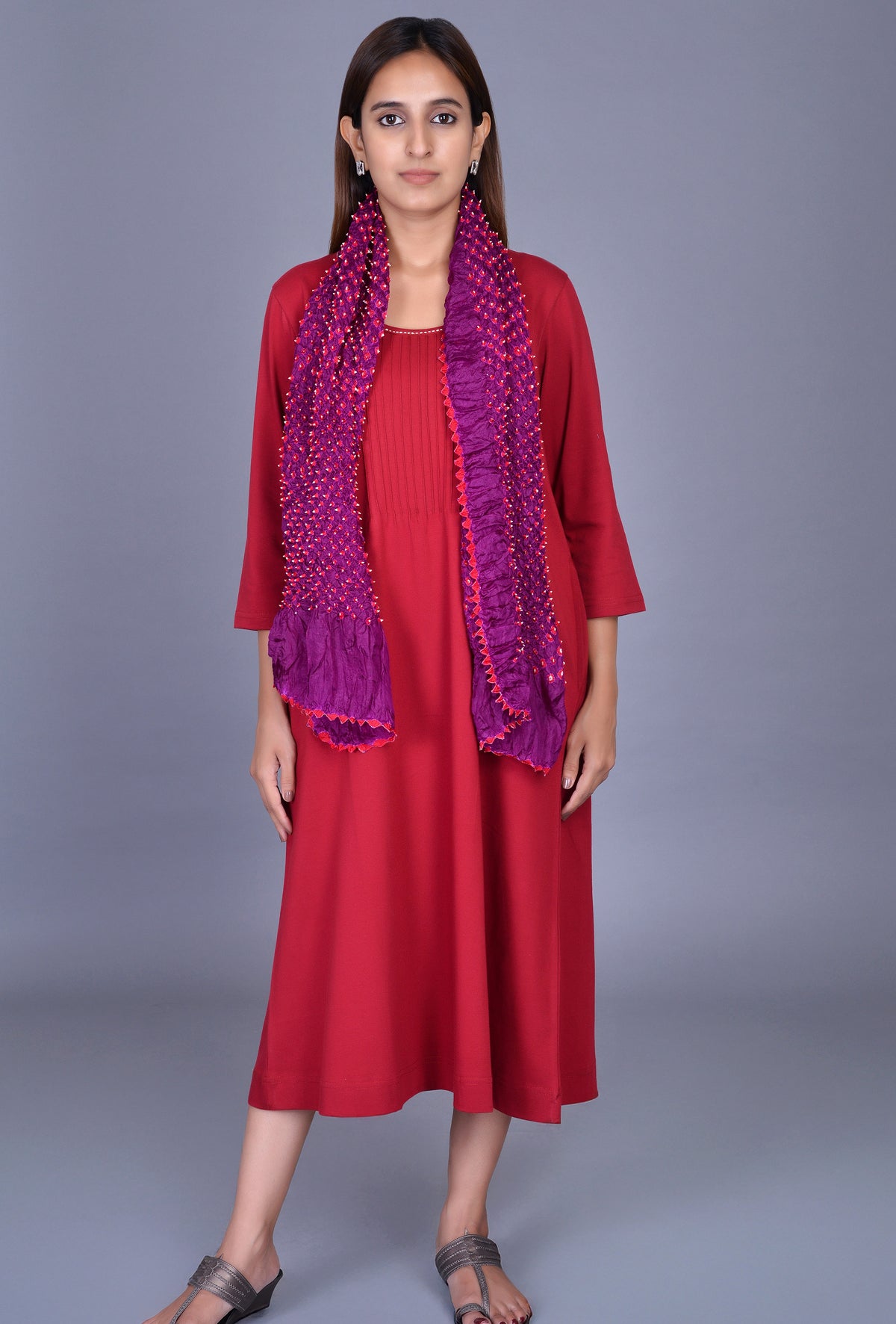Knit Pintuck Dress