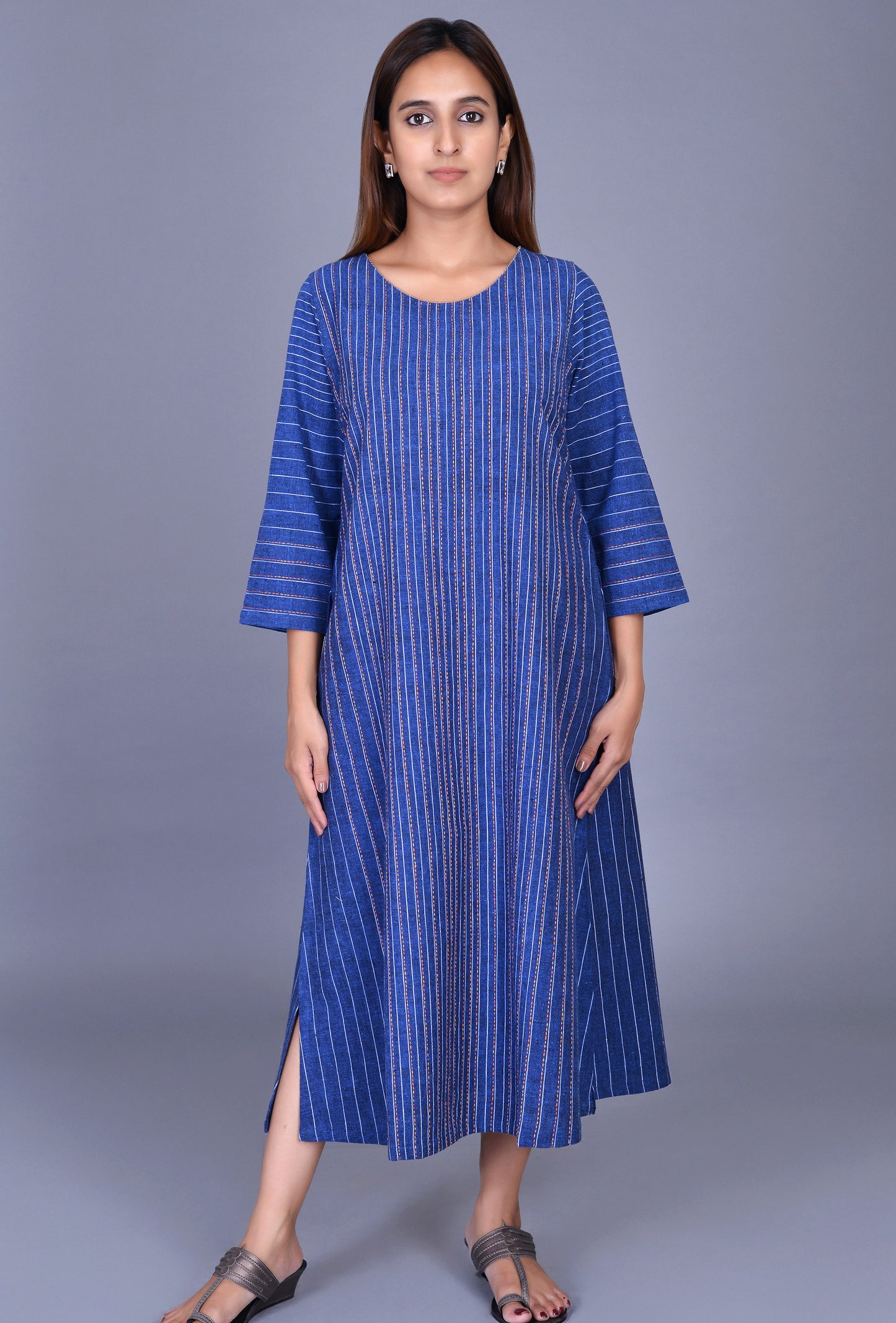 Blue Cotton Dress
