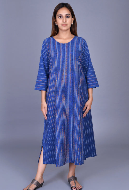 Blue Cotton Dress
