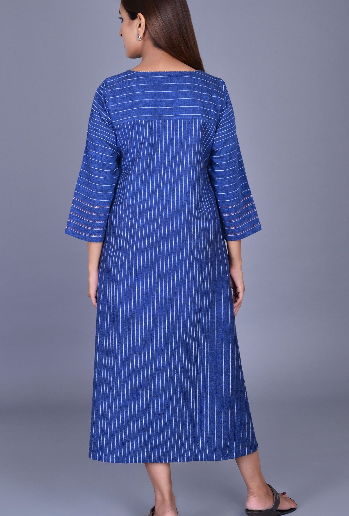 Blue Cotton Dress