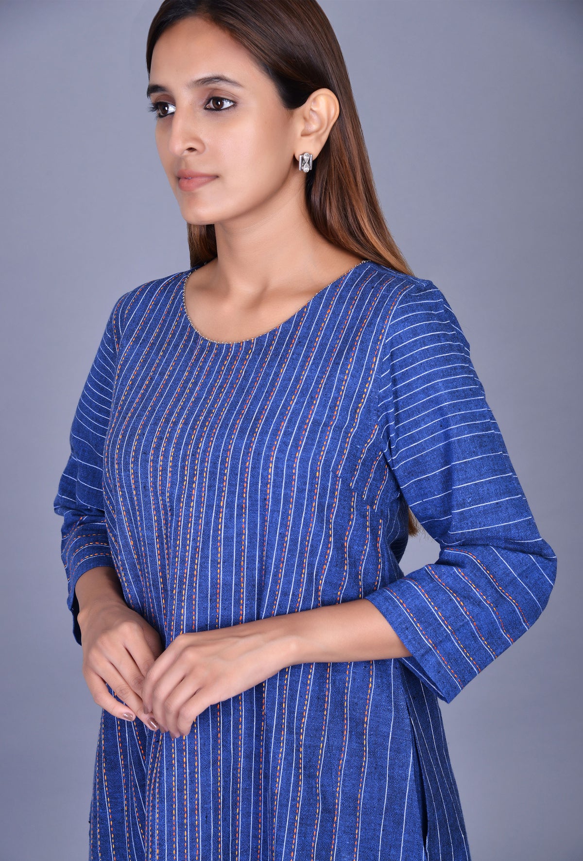 Blue Cotton Dress