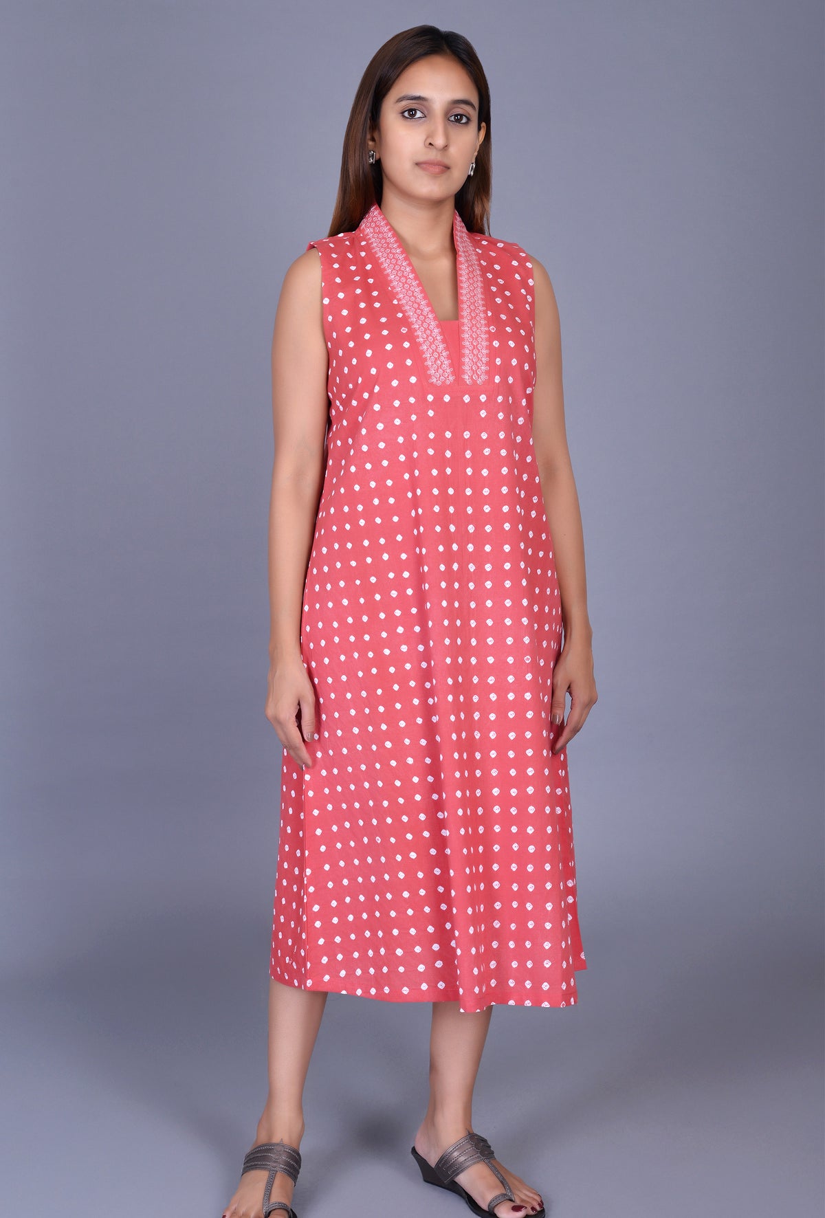 Cotton Bandhani Dress