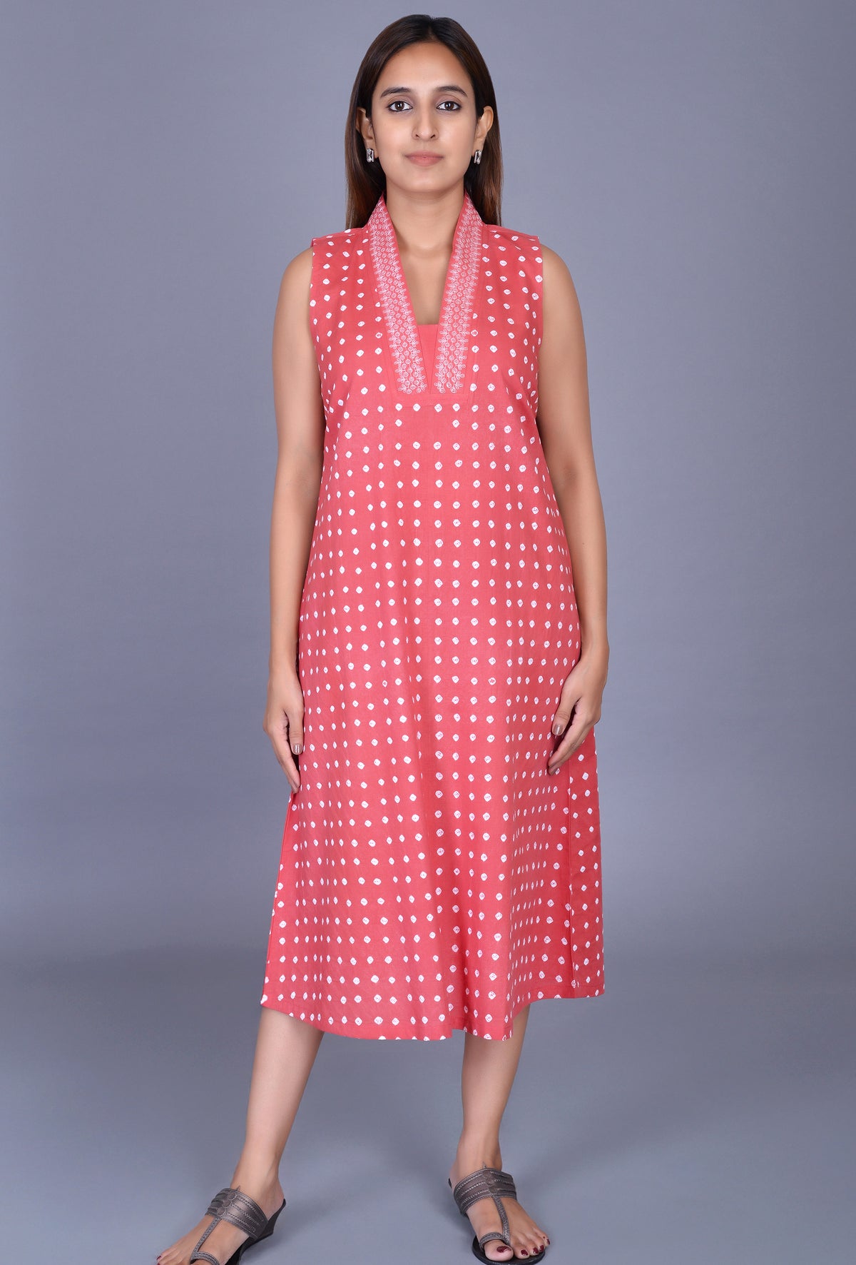 Cotton Bandhani Dress