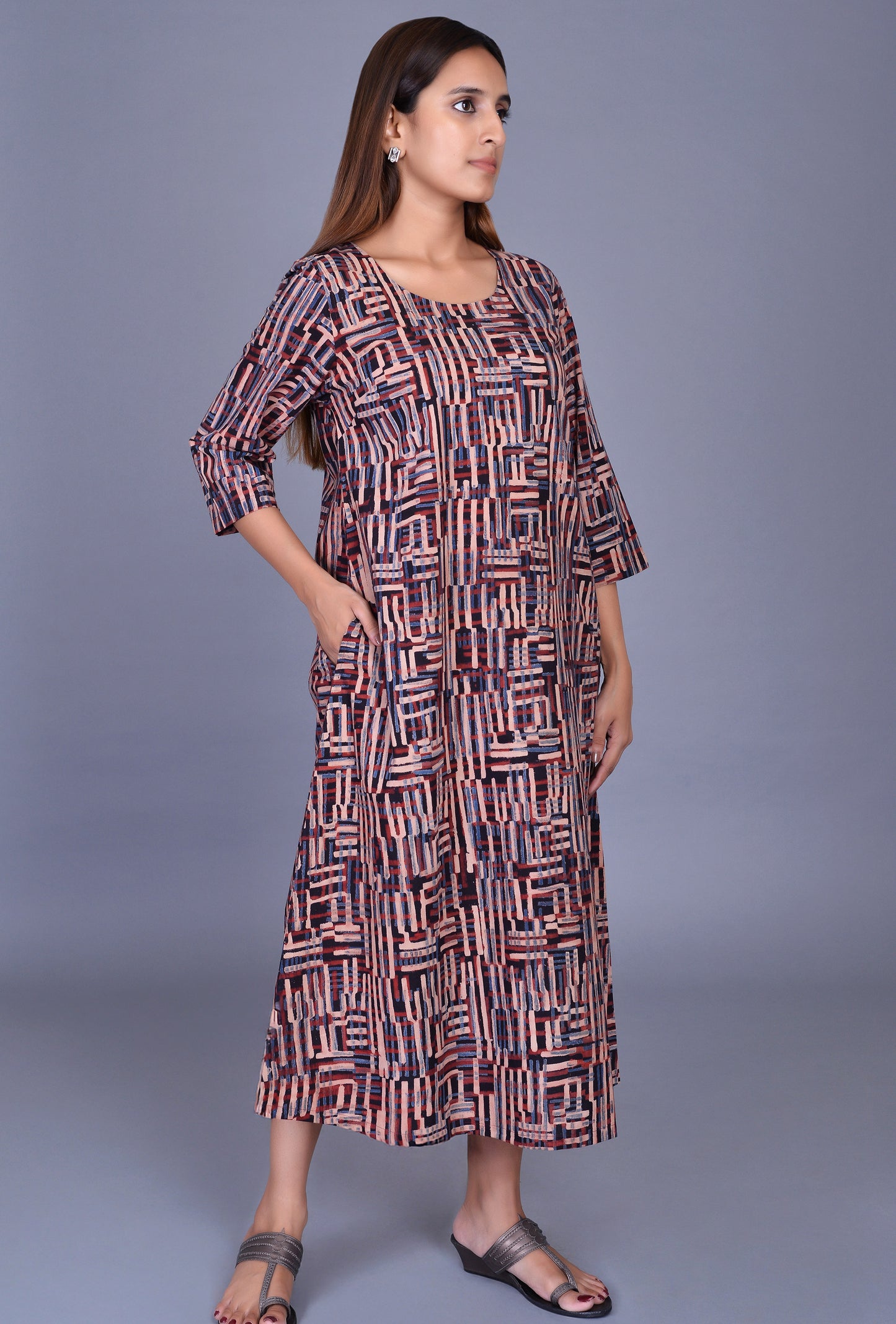 Block Print Dress
