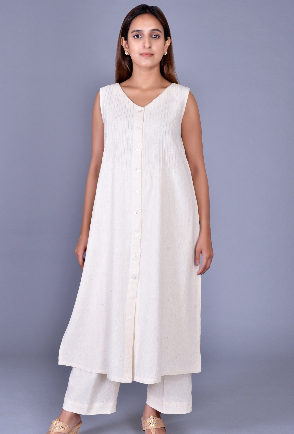 Off White Kala Cotton Ensemble
