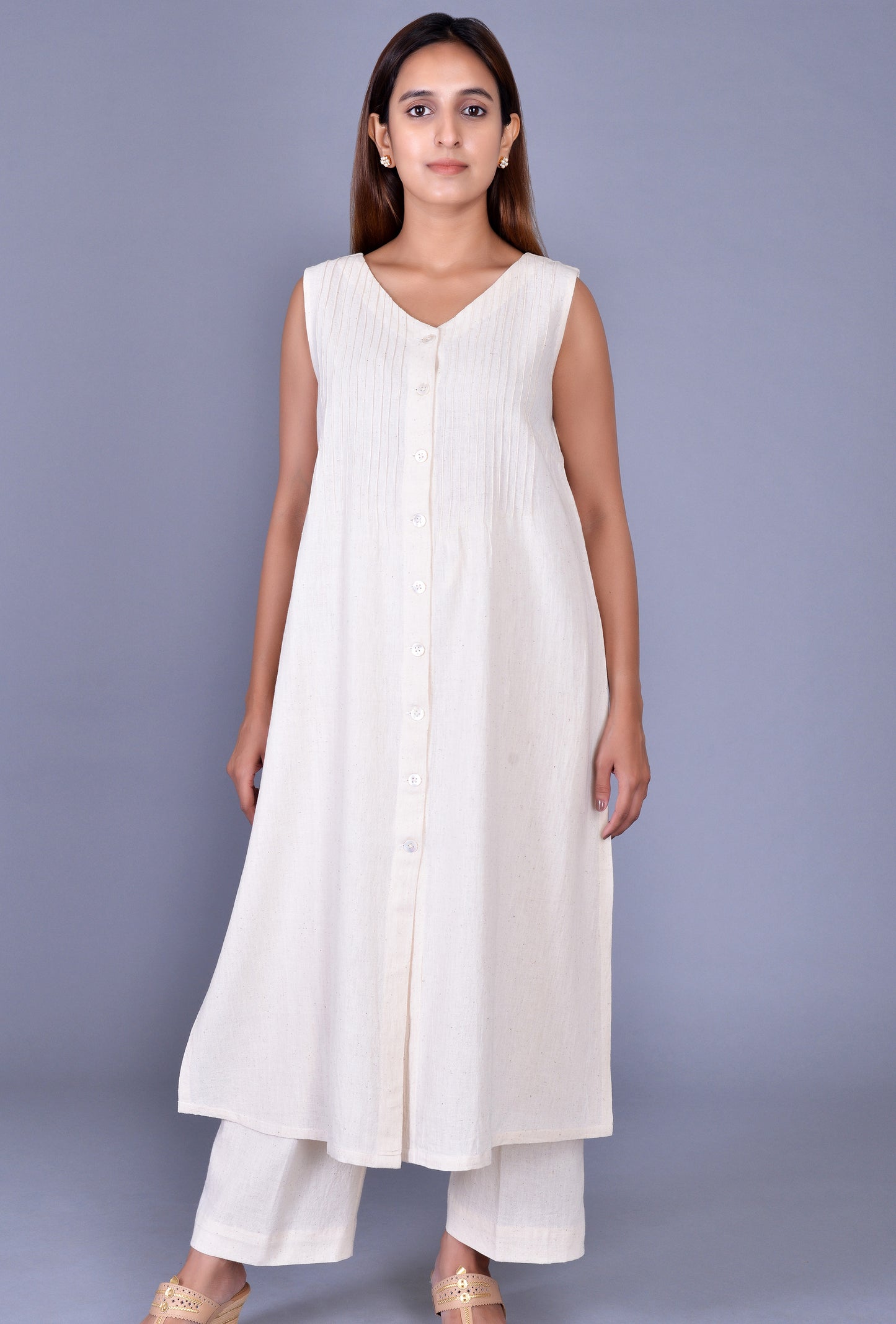 Off White Kala Cotton Ensemble
