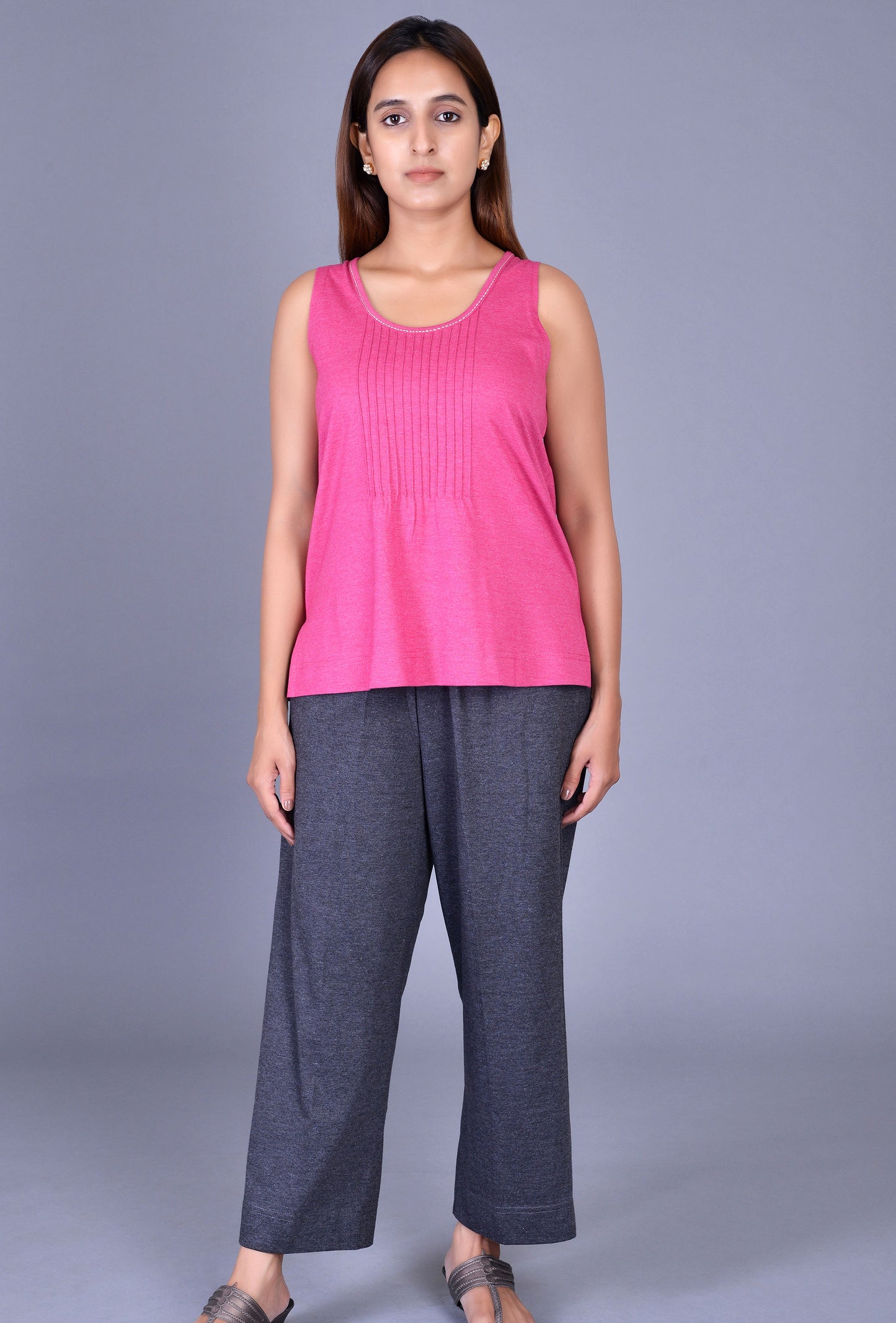 Sleeveless Knit Kurti