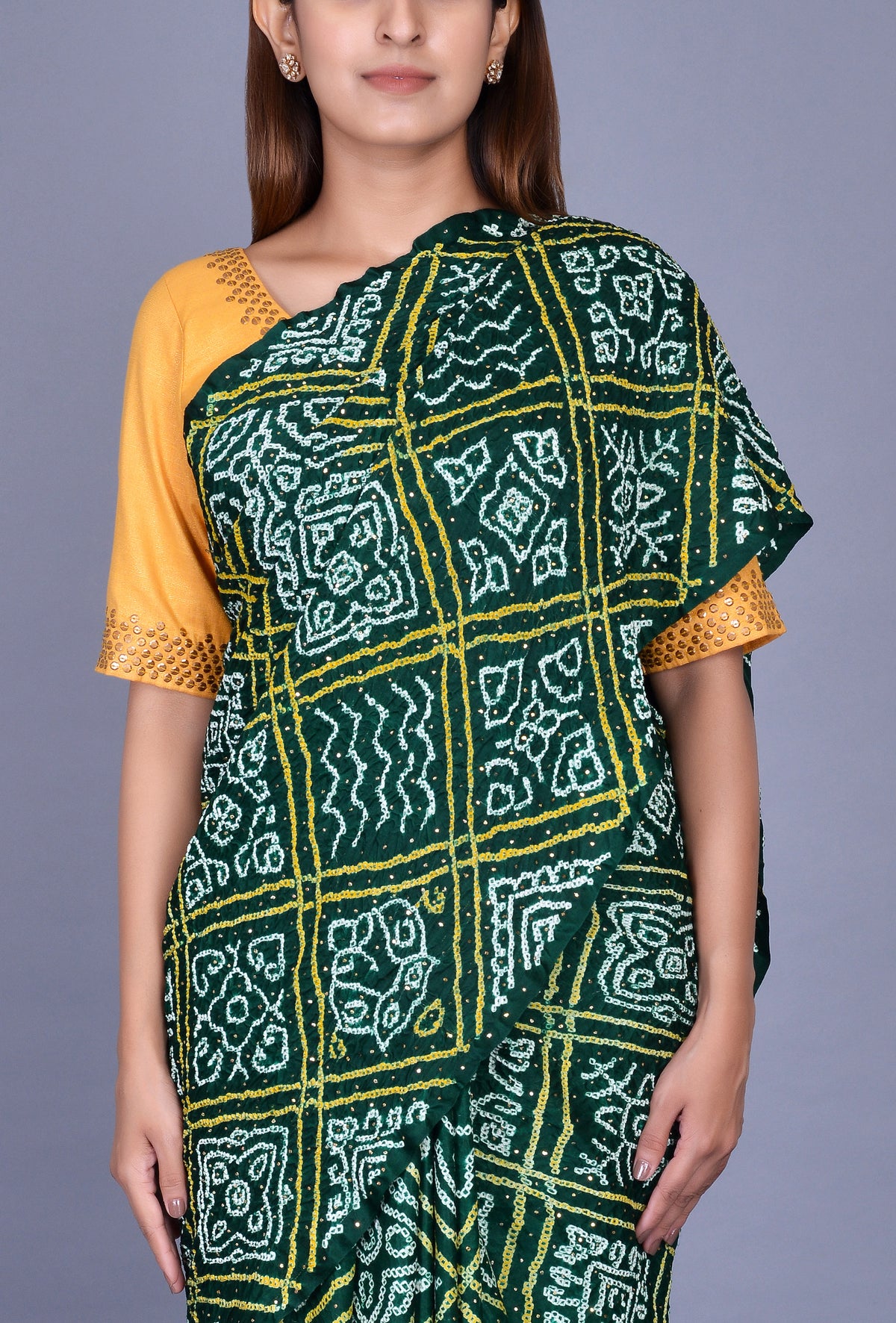 Green Gaji Silk Saree