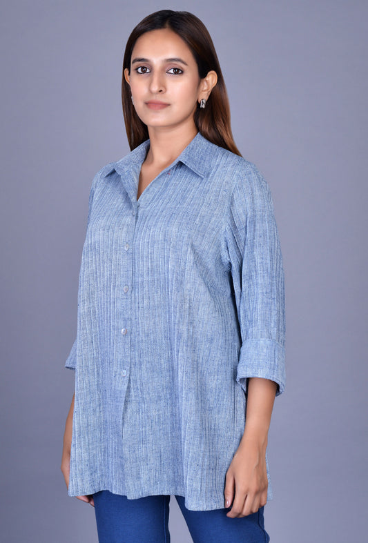 Blue Kala Cotton Shirt