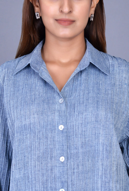 Blue Kala Cotton Shirt