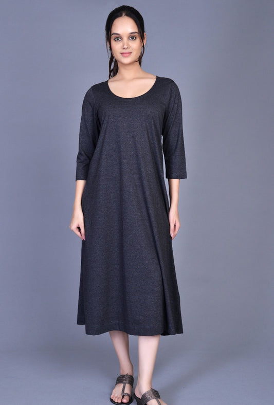 Knit Round Neck Dress