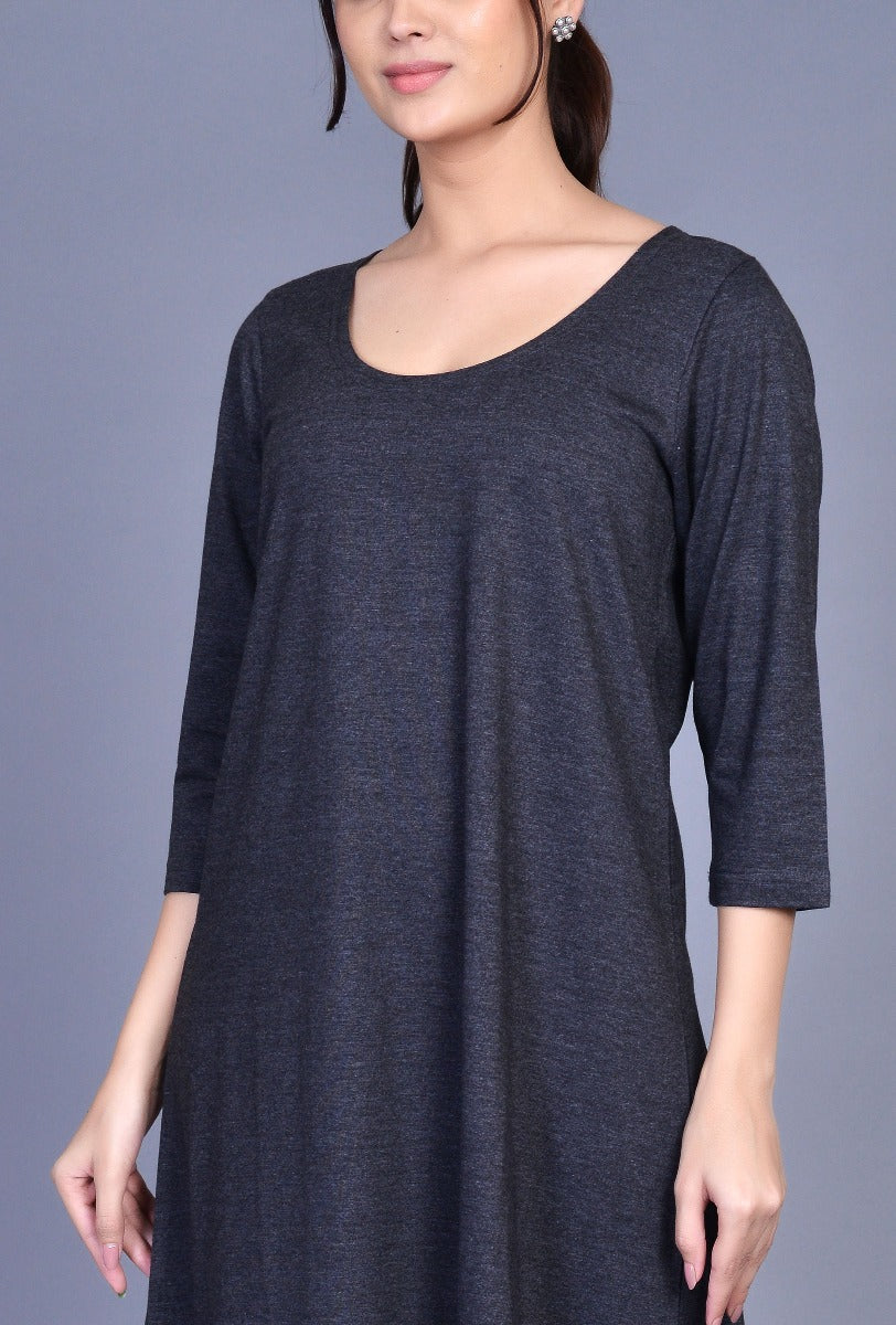 Knit Round Neck Dress