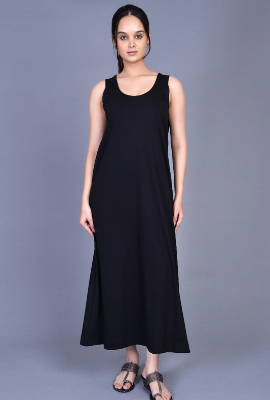 Knit Sleeveless Long Dress