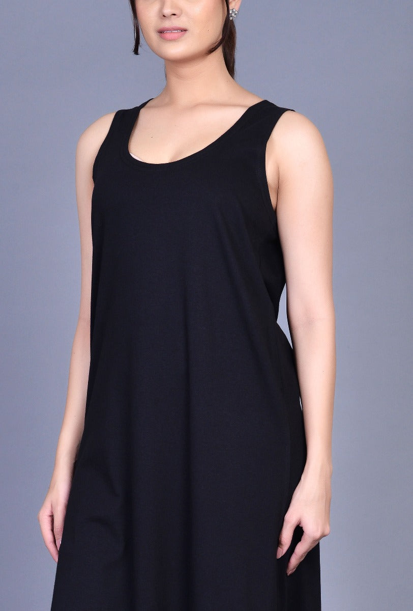 Knit Sleeveless Long Dress