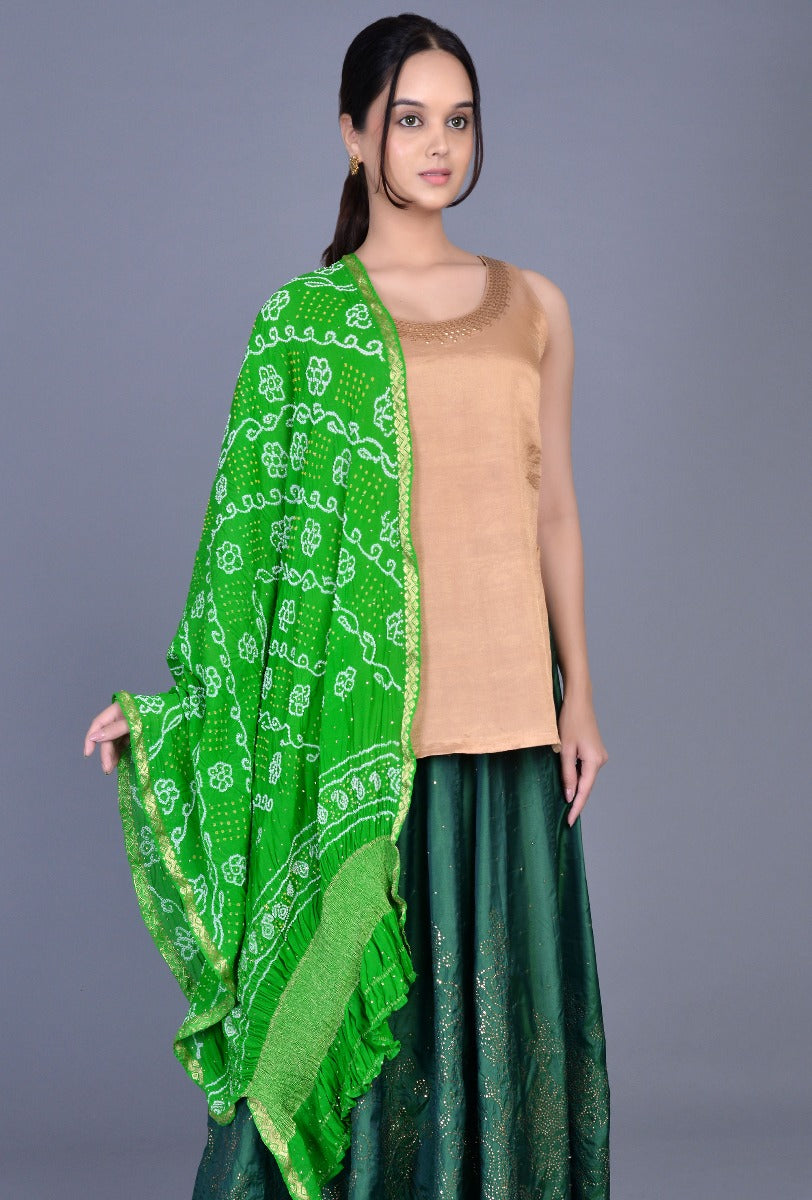 Green Silk Skirt