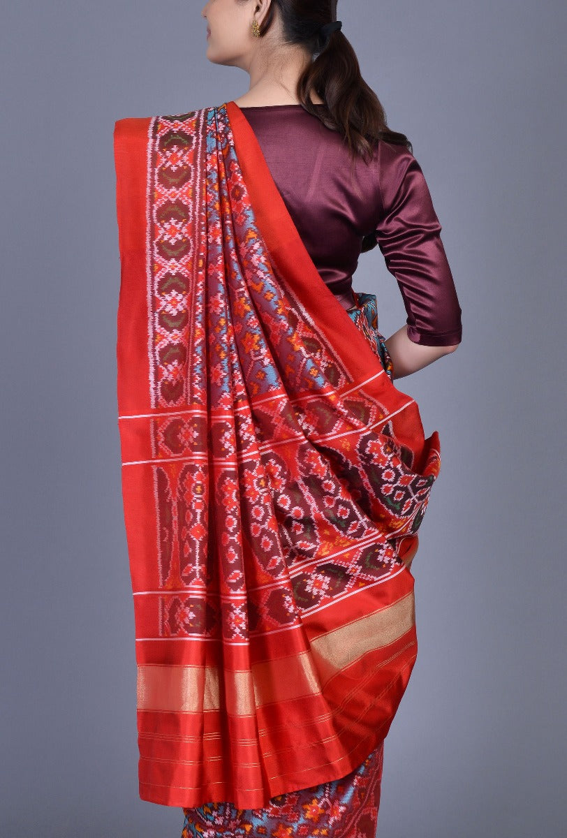 Peacock Silk Patola Saree